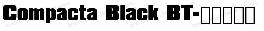 Compacta Black BT字体转换